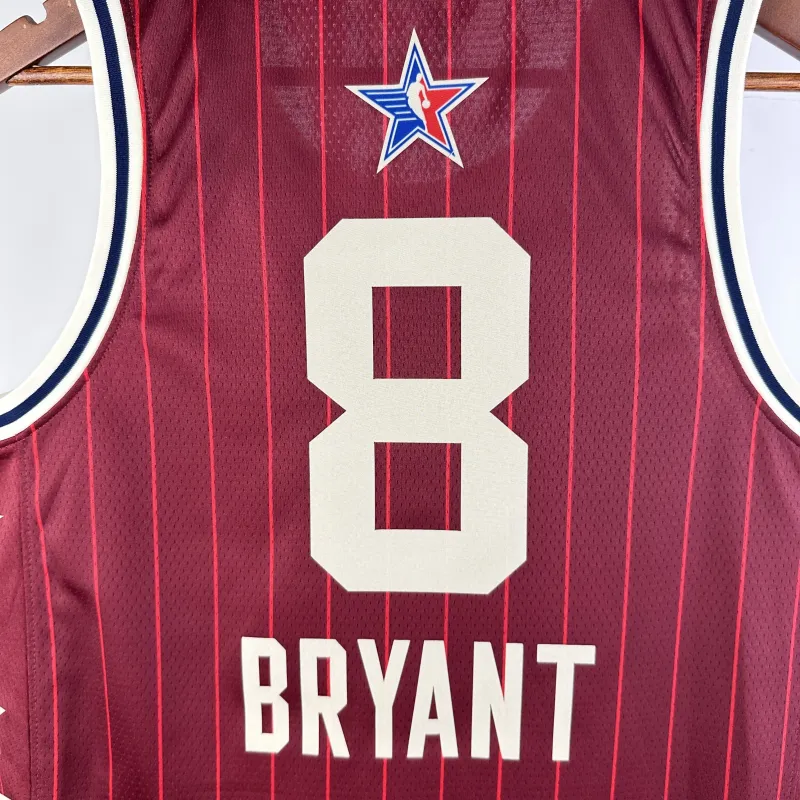 2024/25 Los Angeles Lakers All-Star Kobe Bryant #8 Red Men’s Jersey