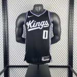 2024-25 Sacramento Kings Away Black Malik Monk #0 Men’s Jersey