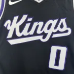 2024-25 Sacramento Kings Away Black Malik Monk #0 Men’s Jersey