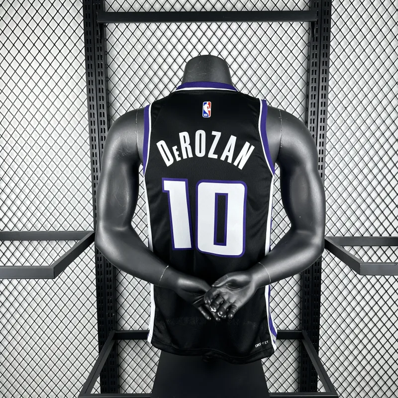 2024-25 Sacramento Kings Away Black DeMar DeRozan #10 Men’s Jersey