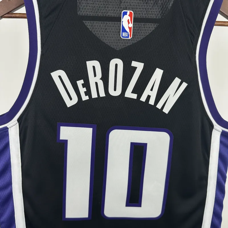 2024-25 Sacramento Kings Away Black DeMar DeRozan #10 Men’s Jersey