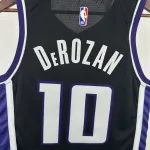 2024-25 Sacramento Kings Away Black DeMar DeRozan #10 Men’s Jersey