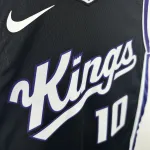 2024-25 Sacramento Kings Away Black DeMar DeRozan #10 Men’s Jersey