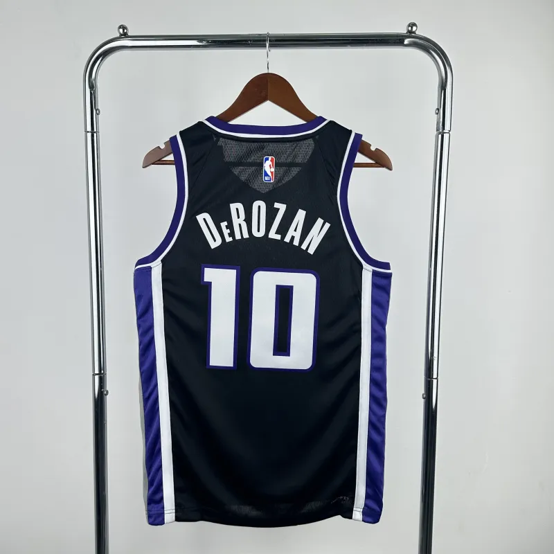 2024-25 Sacramento Kings Away Black DeMar DeRozan #10 Men’s Jersey