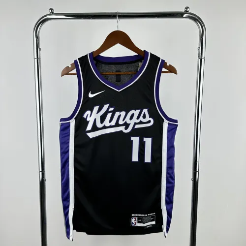 2024-25 Sacramento Kings Away Preto Domantas Sabonis #11 Camisola para homem