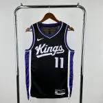 Maglia Sacramento Kings Away 2024-25 Nera Domantas Sabonis #11 Uomo 2024-25 Sacramento Kings Away Black Domantas Sabonis #11 Men’s Jersey