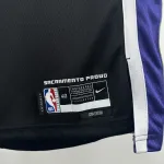 2024-25 Sacramento Kings Away Black Domantas Sabonis #11 Men’s Jersey