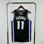 2024-25 Sacramento Kings Away Black Domantas Sabonis #11 Men’s Jersey