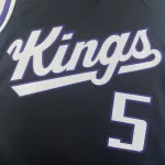 2024-25 Sacramento Kings Away Black De’Aaron Fox #5 Men’s Jersey