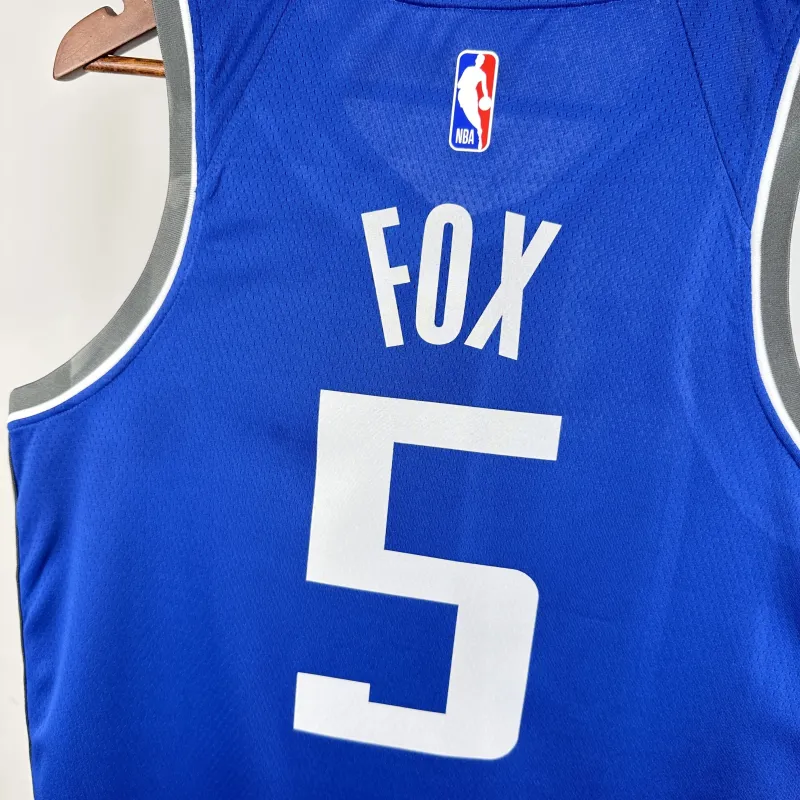 2024-25 Sacramento Kings City Edition De’Aaron Fox #5 Men’s Jersey