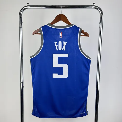 Maglia da uomo dei Sacramento Kings, edizione City Edition 2024-25, modello De'Aaron Fox #5