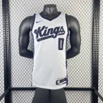 2024-25 Sacramento Kings Home White Malik Monk #0 Men’s Jersey