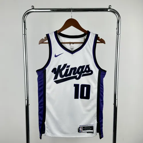 Camiseta blanca de local de los Sacramento Kings 2024-25, DeMar DeRozan #10 para hombre