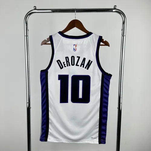 2024-25 Sacramento Kings Home White DeMar DeRozan #10 Men’s Jersey
