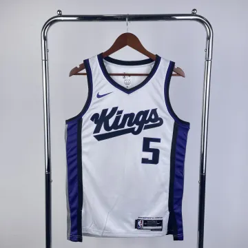 Maglia da casa bianca dei Sacramento Kings 2024-25 di De'Aaron Fox #5 da uomo
