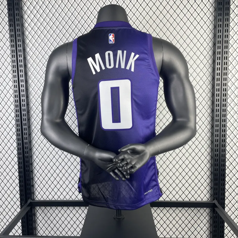 2024-25 Sacramento Kings Malik Monk #0 Men’s Jersey