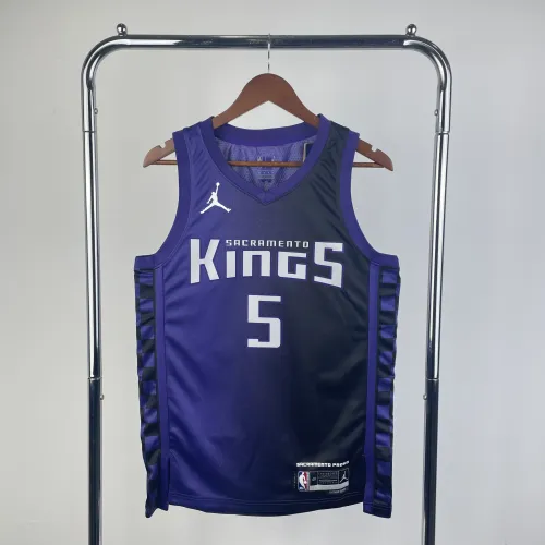 Maillot homme De'Aaron Fox #5 des Sacramento Kings 2024-25