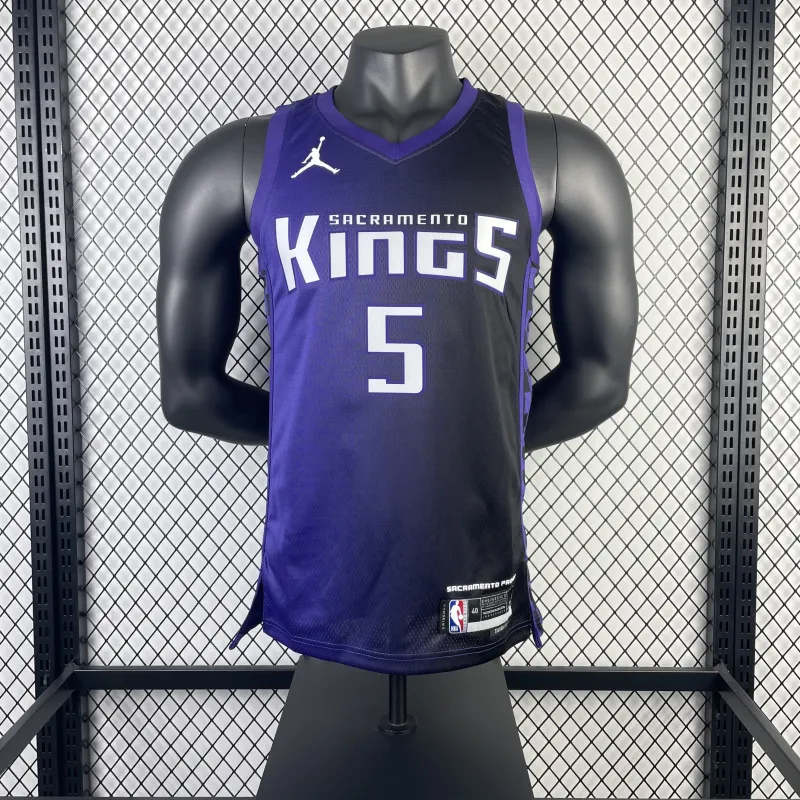 2024-25 Sacramento Kings De’Aaron Fox #5 Men’s Jersey