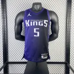2024-25 Sacramento Kings De’Aaron Fox #5 Men’s Jersey