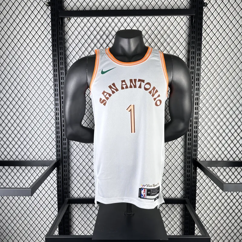2024/25 San Antonio Spurs City Edition Victor Wembanyama #1 Jersey | NBA Swingman Jersey