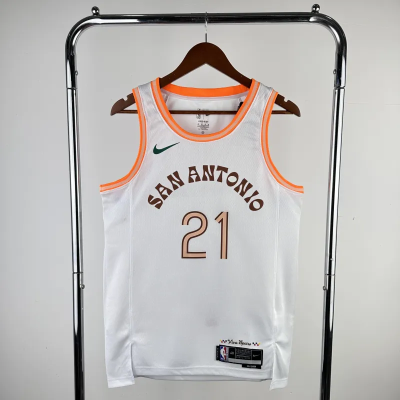 2024/25 San Antonio Spurs City Edition Tim Duncan #21 Jersey | NBA Swingman Jersey
