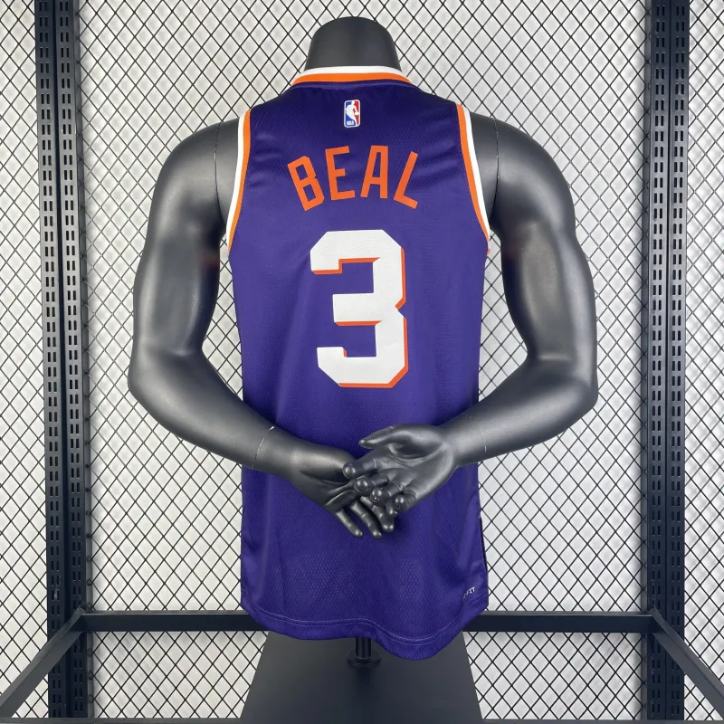 2024/25 Phoenix Suns Away Purple Bradley Beal #3 Men’s Jersey