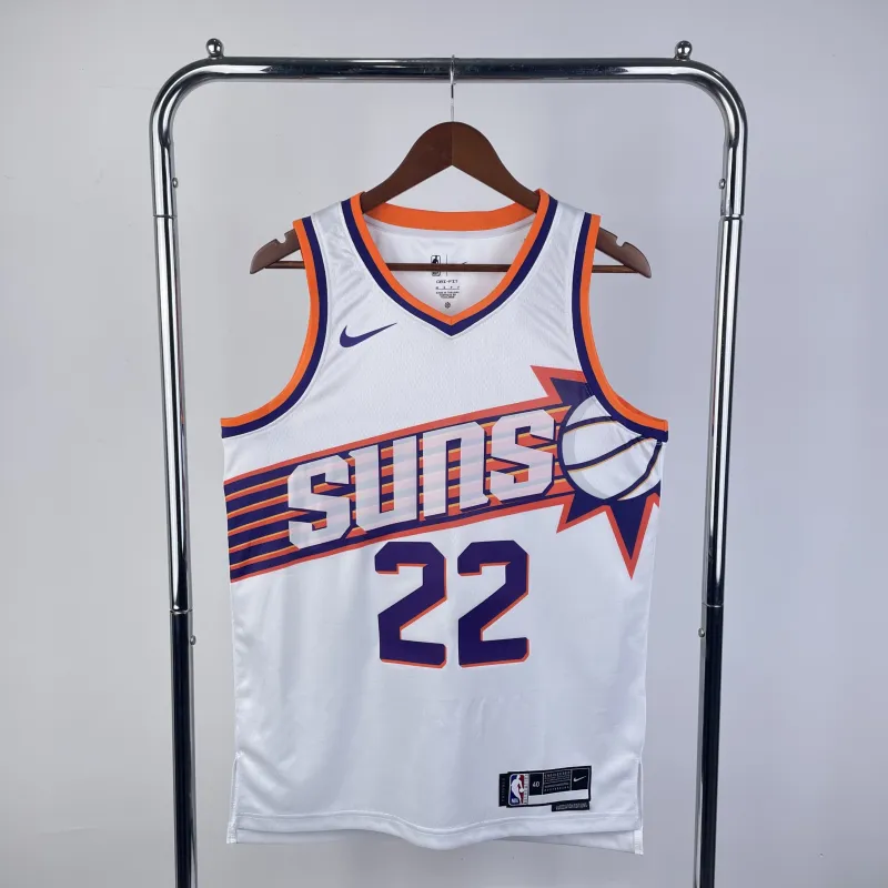 2024/25 Phoenix Suns Home Camiseta blanca Deandre Ayton #22 Hombre