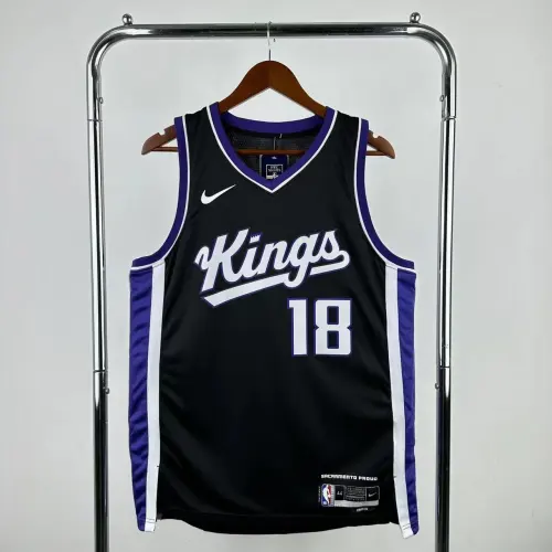 2024-25 Sacramento Kings Black Russell Westbrook #18 Men's Jersey