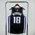 2024-25 Sacramento Kings Black Russell Westbrook #18 Men’s Jersey