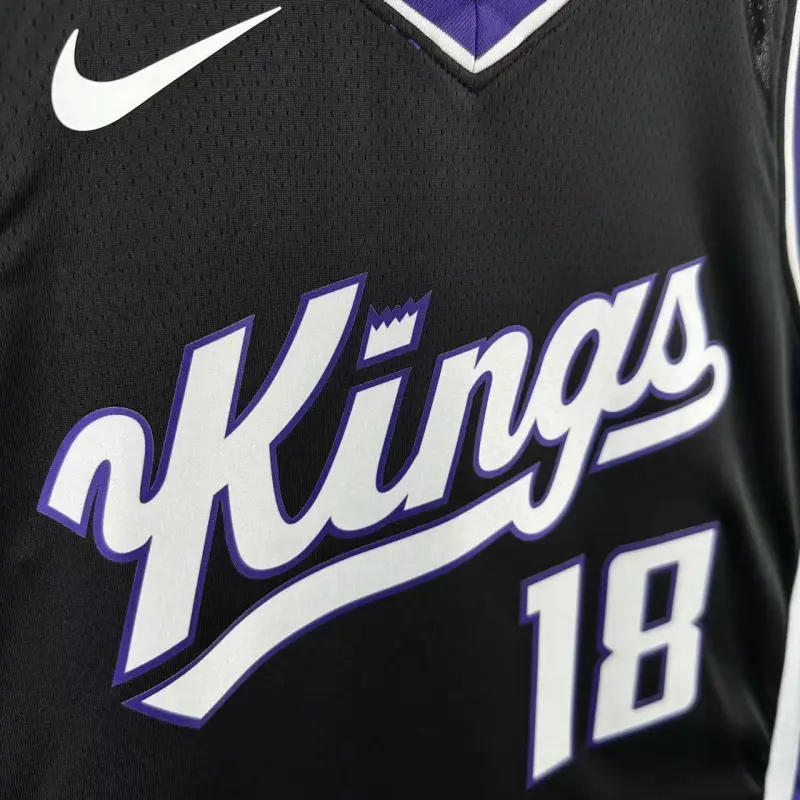 2024-25 Sacramento Kings Black Russell Westbrook #18 Men’s Jersey