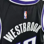 2024-25 Sacramento Kings Black Russell Westbrook #18 Men’s Jersey