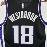 2024-25 Sacramento Kings Black Russell Westbrook #18 Men’s Jersey