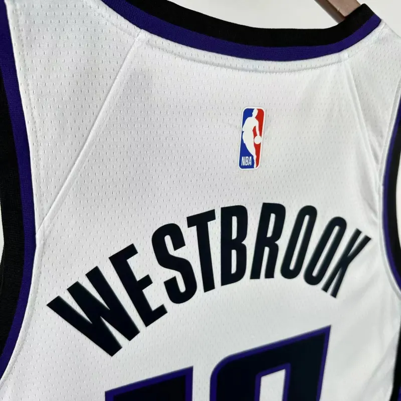 2024-25 Sacramento Kings White Russell Westbrook #18 Men’s Jersey