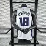 2024-25 Sacramento Kings White Russell Westbrook #18 Men’s Jersey