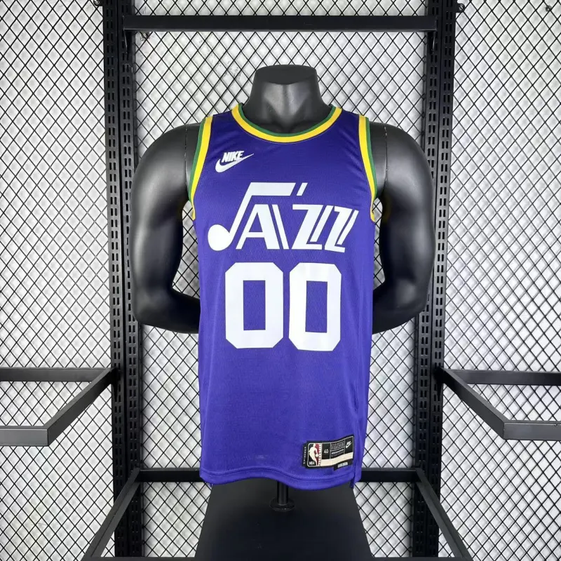 2024/25 Utah Jazz Retro Jordan Clarkson #00 Heren Jersey