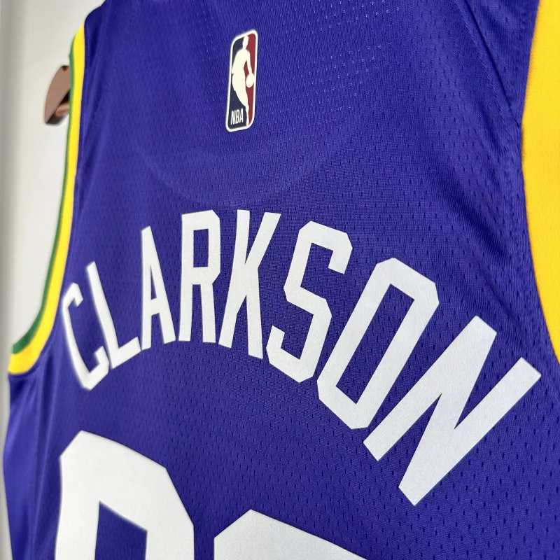 2024/25 Utah Jazz Retro Jordan Clarkson #00 Heren Jersey