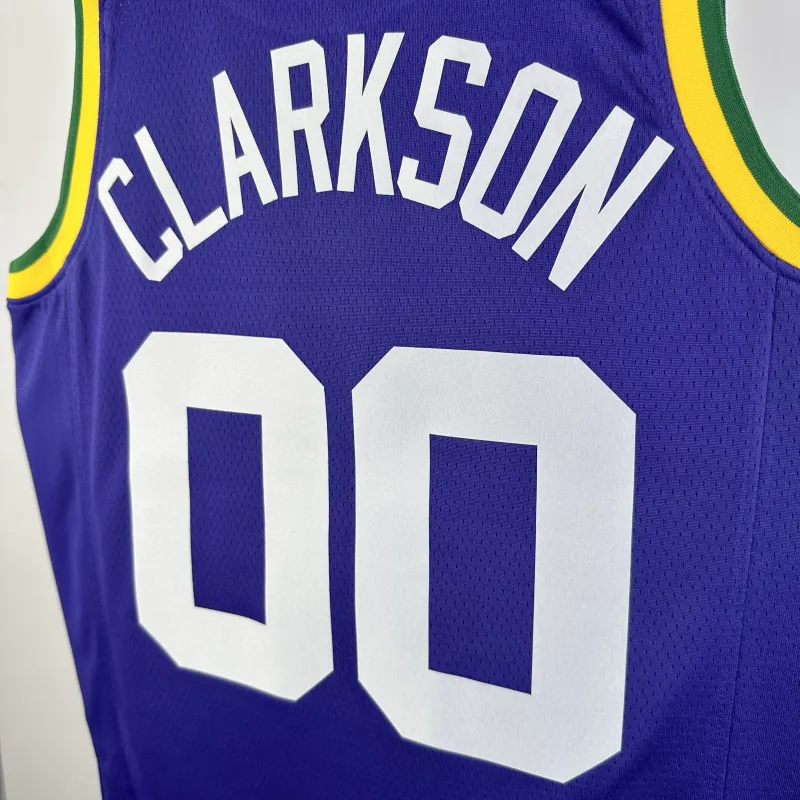2024/25 Utah Jazz Retro Jordan Clarkson #00 Heren Jersey