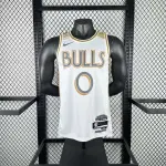 2025/26 Chicago Bulls City Edition Coby White #0 Men’s Jersey