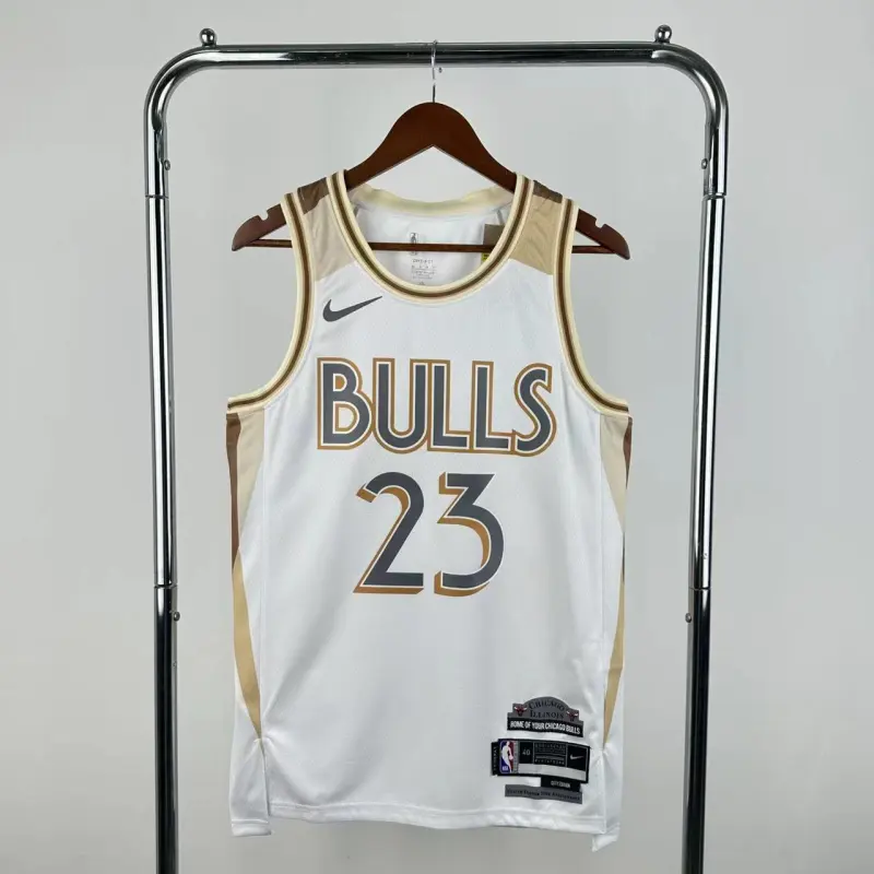 Maglia da uomo Michael Jordan #23, edizione City Edition dei Chicago Bulls, stagione 2025/26