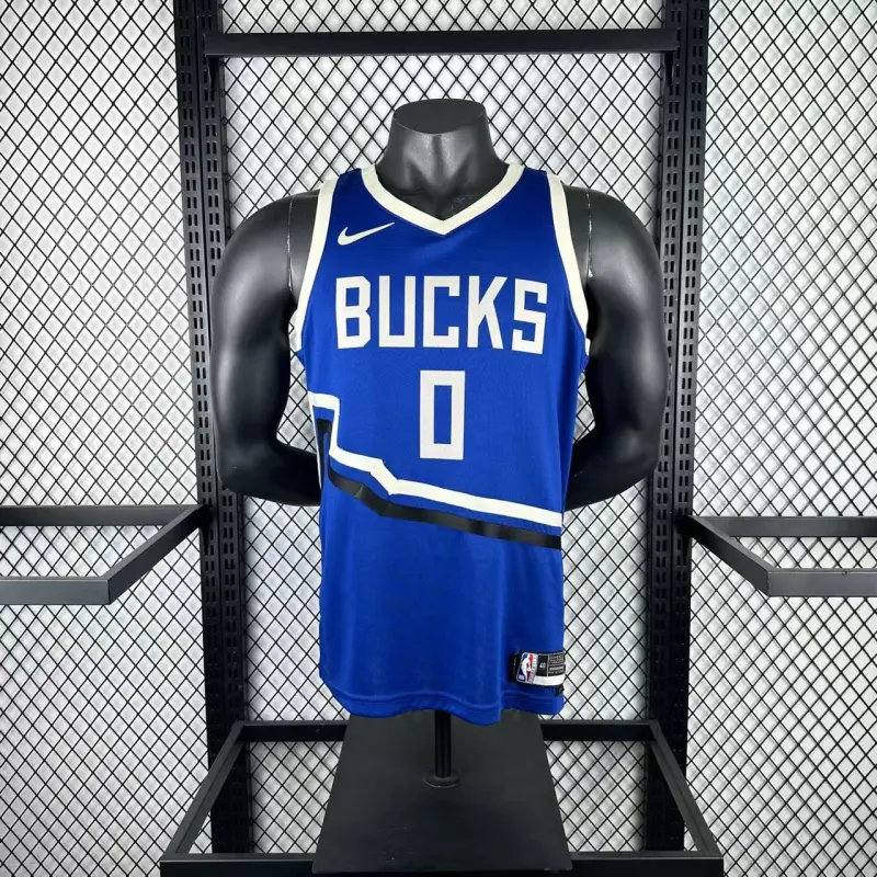 2025/26 Milwaukee Bucks City Edition Damian Lillard #0 Men’s Jersey