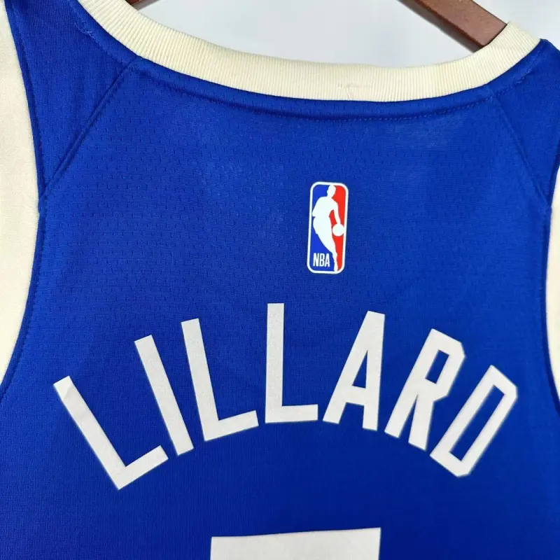 2025/26 Milwaukee Bucks City Edition Damian Lillard #0 Men’s Jersey