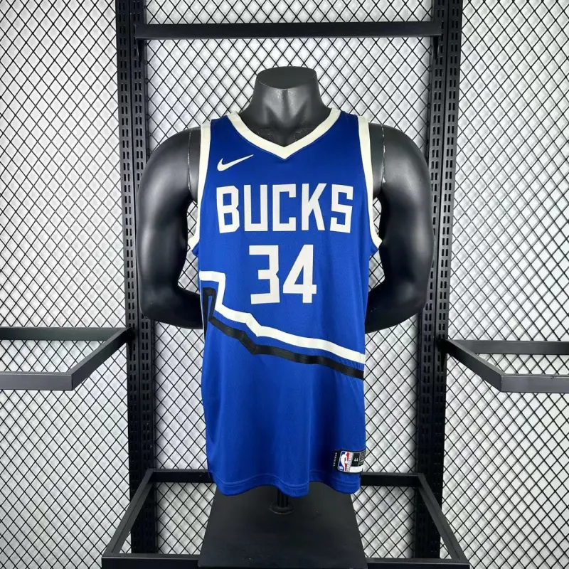 2025/26 Milwaukee Bucks City Edition Giannis Antetokounmpo #34 Men’s Jersey