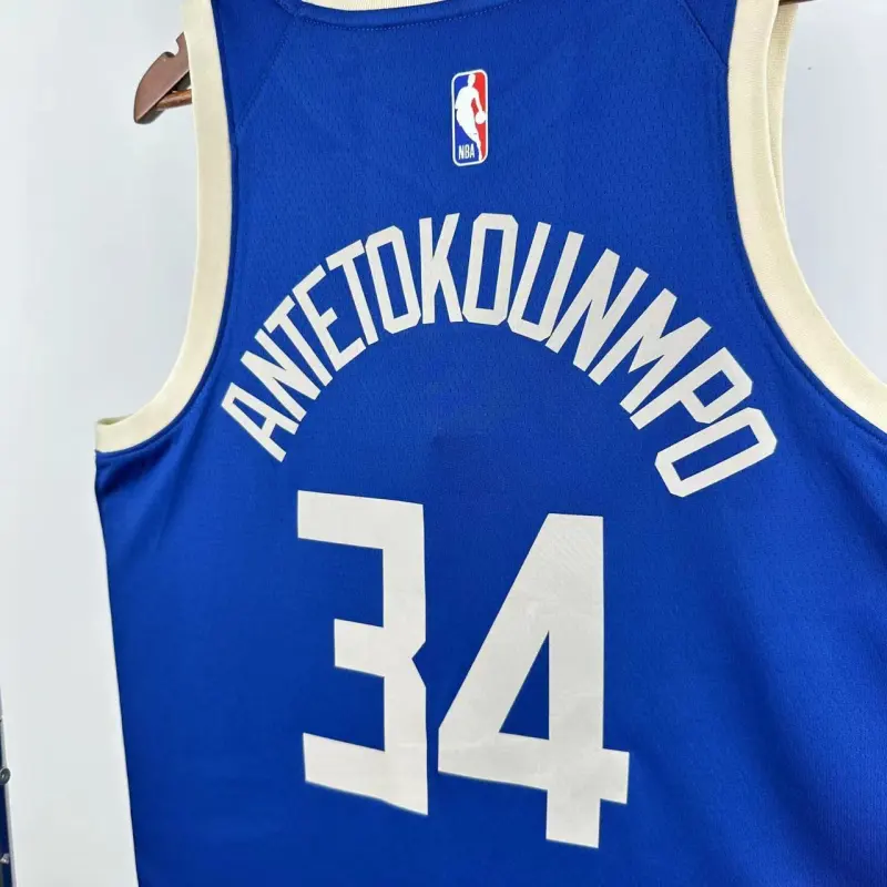 2025/26 Milwaukee Bucks City Edition Giannis Antetokounmpo #34 Men’s Jersey