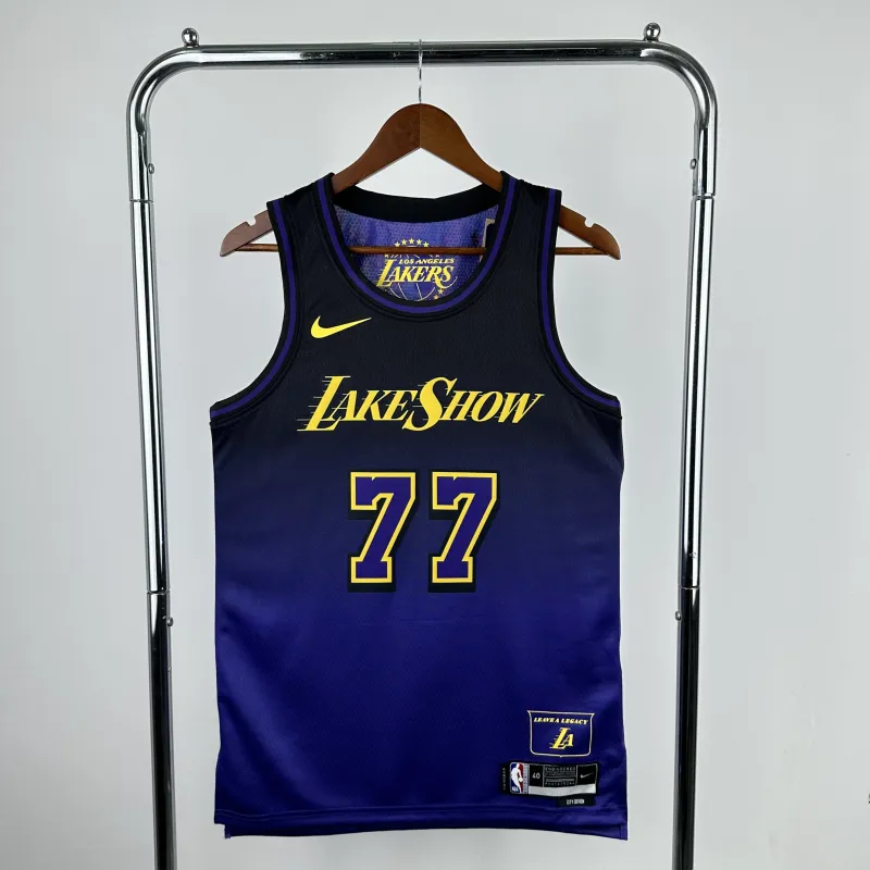 2025/26 Los Angeles Lakers City Edition Luka Doncic #77 Heren Jersey
