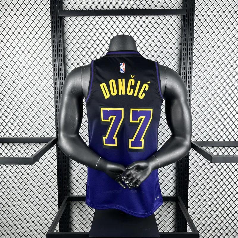 2025/26 Los Angeles Lakers City Edition Luka Doncic #77 Heren Jersey