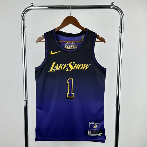 Maglia da uomo Los Angeles Lakers City Edition 2025/26 di D'Angelo Russell (modello #1)
