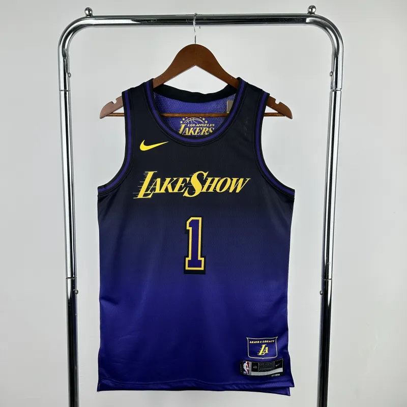 2025/26 Los Angeles Lakers City Edition D’Angelo Russell #1 Men’s Jersey