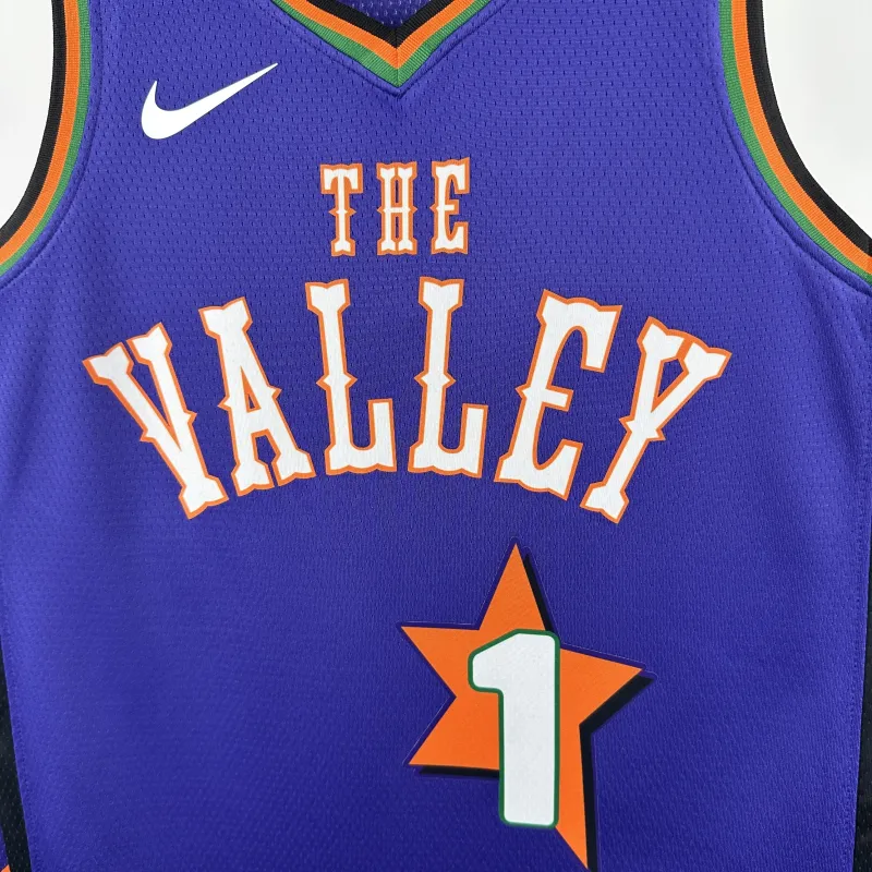 2025/26 Phoenix Suns City Edition Devin Booker #1 Uomo