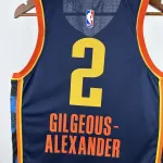 2025-26 Oklahoma City Thunder City Edition Shai Gilgeous-Alexander #2 Men’s Jersey