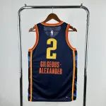 2025-26 Oklahoma City Thunder City Edition Shai Gilgeous-Alexander #2 Men’s Jersey